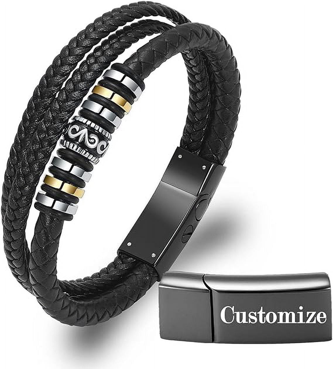 Urn Leather Cremation Bracelet for Ashes Stainless Steel Urn Bracelet for Ashes for Pet Human Dog Cat Memorial Keepsake Ash Jewelry for Women Men Walmart