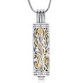 thumbnail image 1 of Urn Necklace for Ashes with Hollow Vial Cylinder Cremation Jewelry for Ashes Tree of Life Memorial Jewelry Gifts for Women Men Ashes Necklace Lockets Ashes Holder, 1 of 6