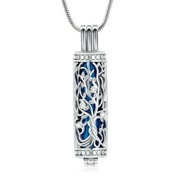 Cremation Heart Urn Necklace Ashes Jewelry for Women Men Keepsake Pendant Memorial Locket Ash Holder Walmart