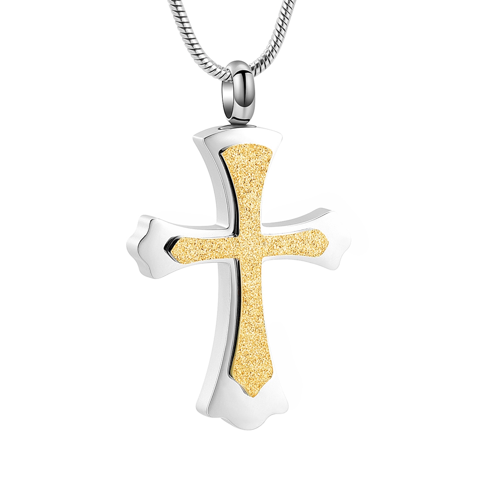 Urn Necklace for Ashes Cross Ash Necklace Memorial Cremation Necklace