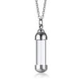 thumbnail image 1 of Urn Necklace for Ashes Hourglass Glass Cremation Jewelry Openable Container, 1 of 6