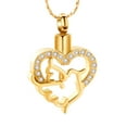 thumbnail image 1 of Urn Necklace for Ashes for Women Heart Cremation Necklace for Ashes Stainless Steel Cremation Jewelry, 1 of 7