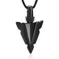 thumbnail image 1 of Urn Necklace for Men Arrowhead Cremation Ash Jewelry Memorial Lockets Pendant Keepsakes for Human Pet Ashes For Love Ones, 1 of 7