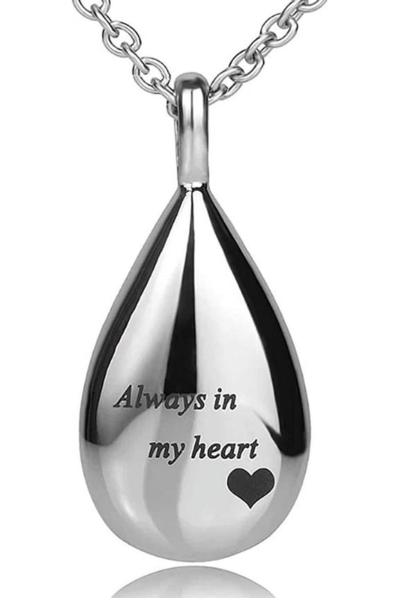 Urn Necklaces for Ashes, Cremation Necklack for Ashes, Urn Necklaces for Ashes for Women, Cremation Jewelry Locket Stainless Steel Keepsake Waterproof Memorial Pendent