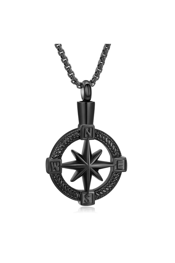 Urn Necklaces For Ashes Compass Cremation Jewelry For Ashes Memory Jewelry For Women Men  Friendship Ashes Necklace Gift