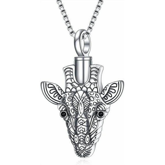Urn Necklaces for Ashes Sterling Silver Cremation Urn Necklaces Lucky Animal Memorial Keepsake with Filling Tool
