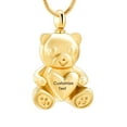 thumbnail image 1 of Urn Necklaces for Ashes Teddy Bear Cremation Jewelry for Women Gilrs Keepsake Memorial Necklace for Human Pet Ashes Pendant, 1 of 6