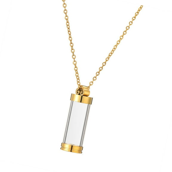 Urn Pendant Memorial Necklace Locket For Ashes Cremation Keepsakes With Adjustable Chain for Pet Owners Remembrances