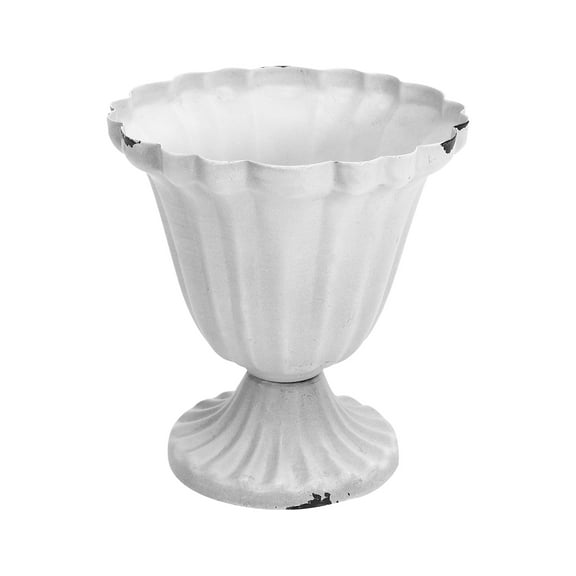 Roman Style Grey Urn Planter Pot for Outdoor Garden, Wedding Decor, Tall Modern Flower Vase, Cactus Plant Container