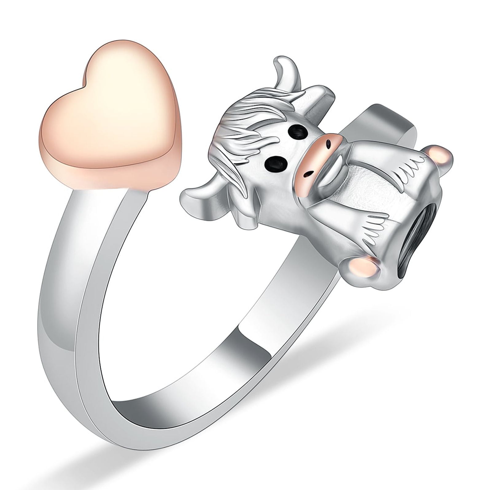 Urn Rings for Ashes Highland Cattle Cremation Rings Ashes Holder Lovely ...