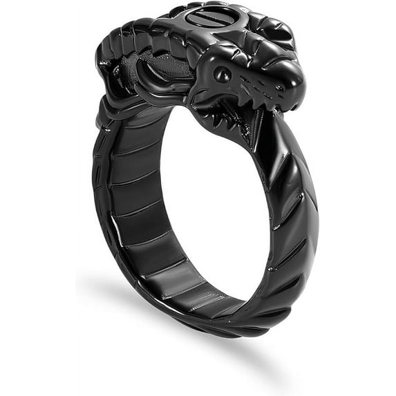 Urn Rings for Ashes for Women - Ouroboros Cremation Jewelry Ring for Human Ashes of Loved Ones Cremation Ring Gift for Mom Keepsake Rings