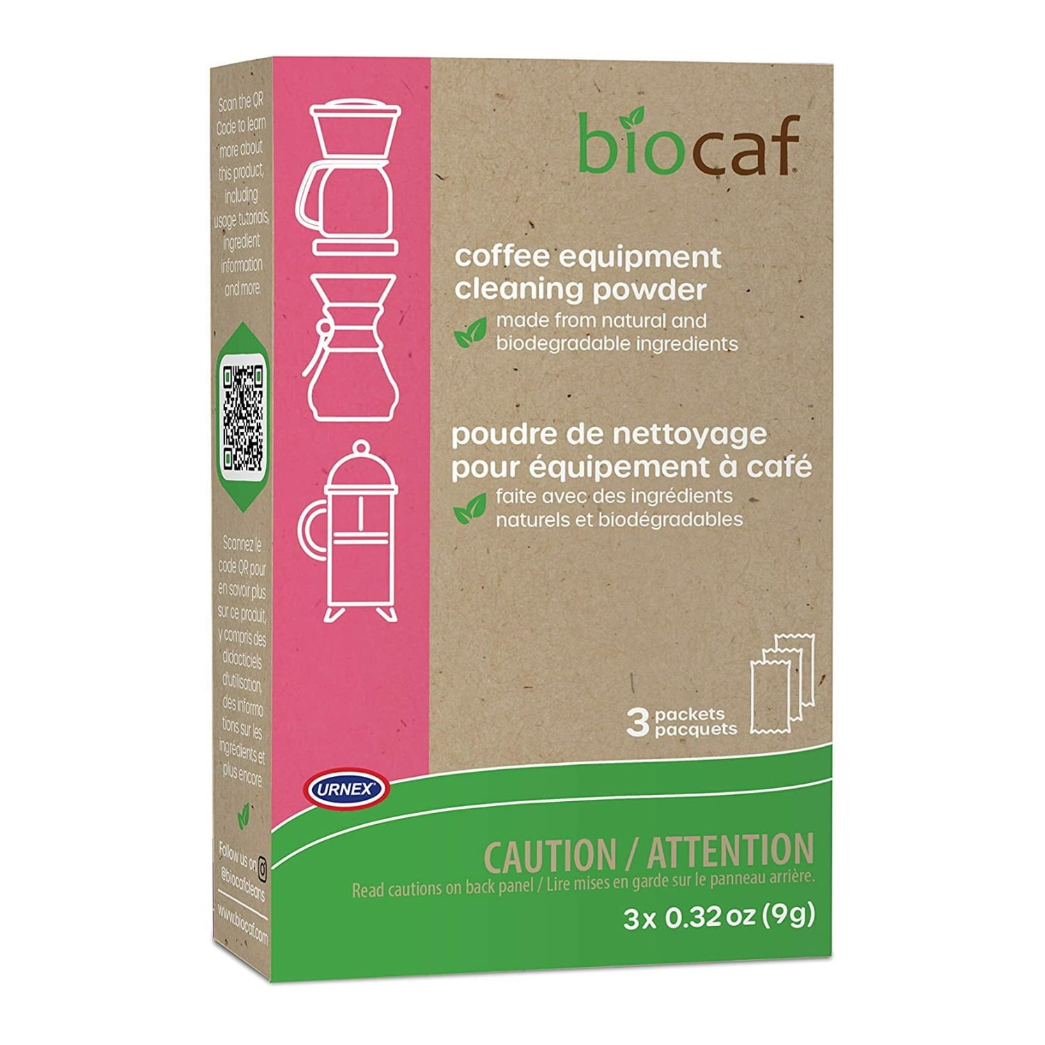 Urnex Biocaf Coffee Equipment Cleaning Powder