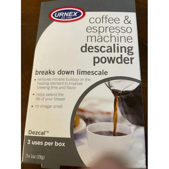 Urnex Dezcal Activated Scale Remover Powder 3 Pack For Coffee Brewing Equipment