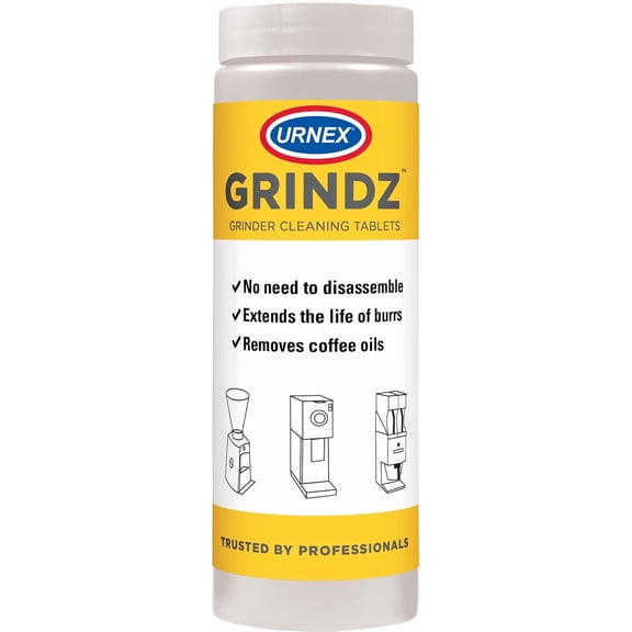 Urnex Grindz Professional Coffee Grinder Cleaning Tablets - 430 Grams - Cleans Burr and Casing - Help Extend Life of Your Grinder