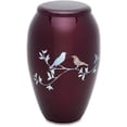 thumbnail image 1 of Urnsdirect2U Purple Doves Adult Cremation Urn, 220 Cu In, 1 of 2