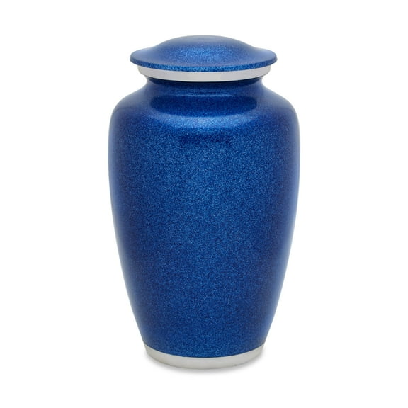 Urnsdirect2u Luminescent Blue Adult Cremation Urn