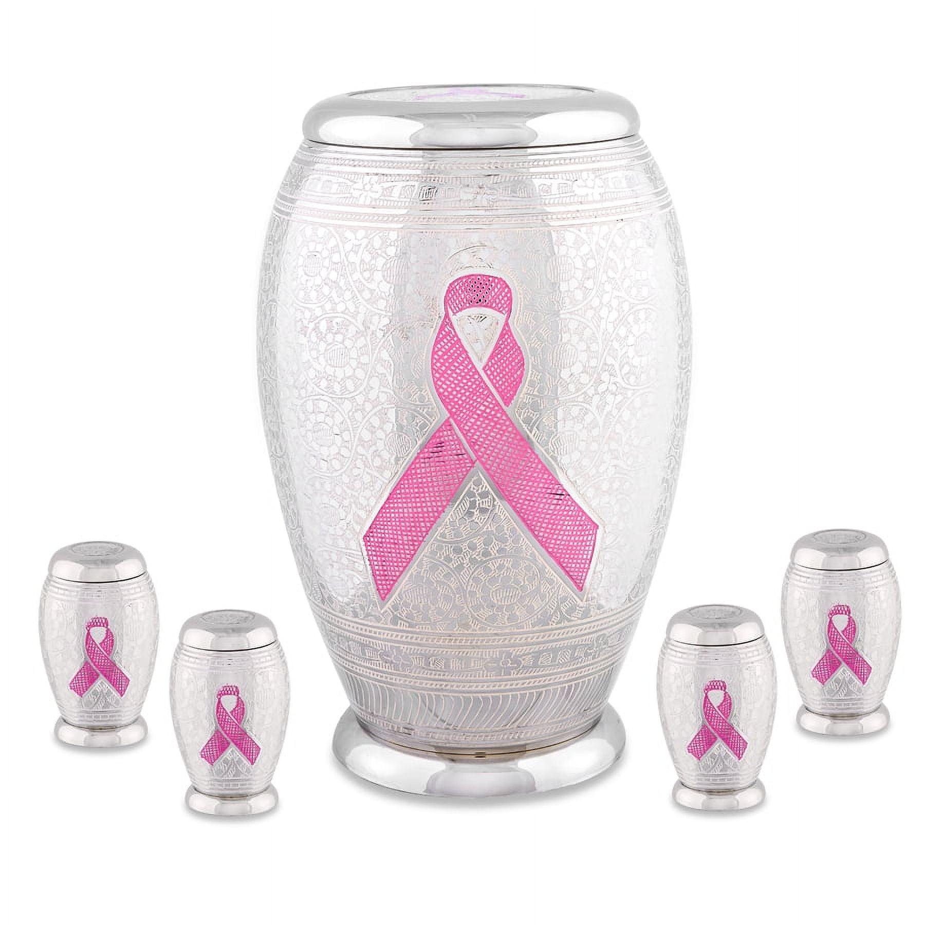 Urnsdirect2u Pink Ribbon Adult with 4 Token Set - Walmart.com