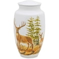 thumbnail image 1 of Urnsdirect2u Two Deer Adult Cremation Urn, 220 cubic inches, 1 of 2