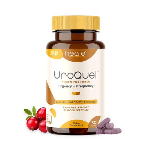 UroQuel Natural Bladder Control Cranberry Supplement, 30 Day Supply