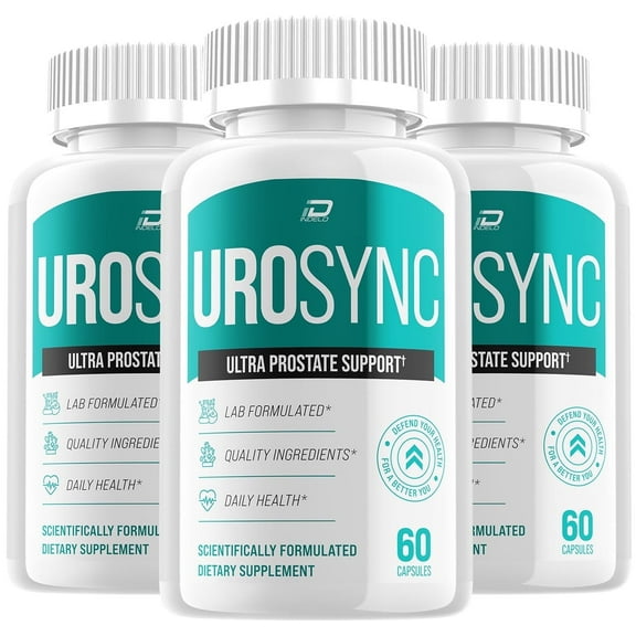 UroSync Prostate Supplement for Men - UroSynic Advanced Energy Pills, Bladder Control Supplements, 3 Pack, 180 Capsules
