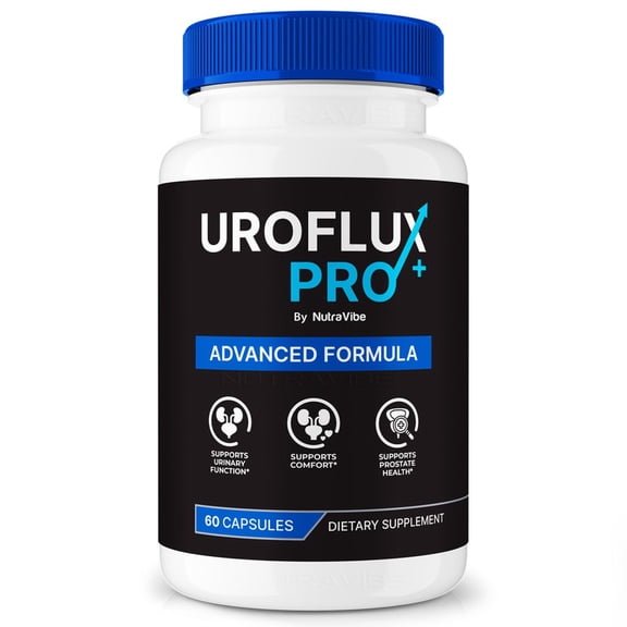 Uroflux Pro+ - Official Uroflux Pro + Pills For Prostate Heath, All Natural Formula To Support Control, Energy & Overall Well-Being, Review (60 Capsules)