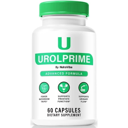 Urolprime Capsules - Official Urol Prime Pills For Prostate Heath, All Natural Formula To Support Control, Energy & Overall Well-Being, Review (60 Capsules)
