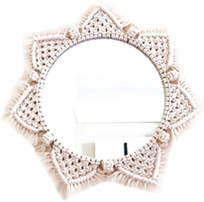 Zerodis Round Wall Mirror - 16.1 Inch Decorative Metal Mirror For Living Room, Bedroom, Dorm, Entryway