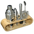 thumbnail image 1 of Urorra Stainless Steel Cocktail Shaker Set 18.5 oz, 10-Piece Bartender Kit with Stylish Bamboo Stand, 1 of 7