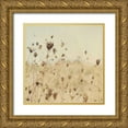 thumbnail image 1 of Urquhart, Elizabeth 12x12 Gold Ornate Wood Framed with Double Matting Museum Art Print Titled - Falling Queen Annes Lace II Crop Sepia, 1 of 4