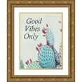 thumbnail image 1 of Urquhart, Elizabeth 12x14 Gold Ornate Wood Framed with Double Matting Museum Art Print Titled - Good Vibes Only, 1 of 4