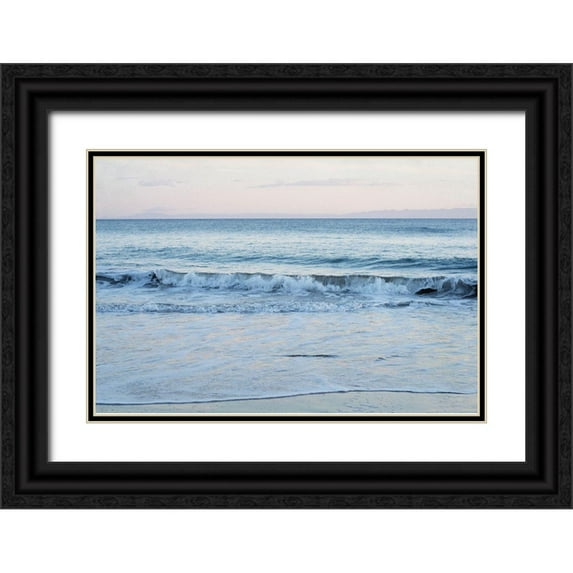 Urquhart, Elizabeth 14x11 Black Ornate Wood Framed with Double Matting Museum Art Print Titled - Coastal Evening II