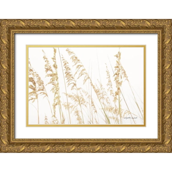 Urquhart, Elizabeth 14x11 Gold Ornate Wood Framed with Double Matting Museum Art Print Titled - Blowing in the Wind II