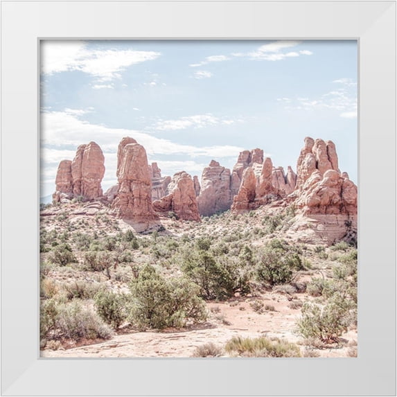 Urquhart, Elizabeth 15x15 White Modern Wood Framed Museum Art Print Titled - Oasis Day Hike III Crop