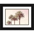 thumbnail image 1 of Urquhart, Elizabeth 18x13 Black Ornate Wood Framed with Double Matting Museum Art Print Titled - Pastel Palms, 1 of 4