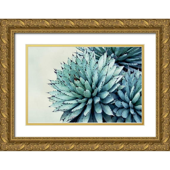 Urquhart, Elizabeth 18x13 Gold Ornate Wood Framed with Double Matting Museum Art Print Titled - Green Crush IX