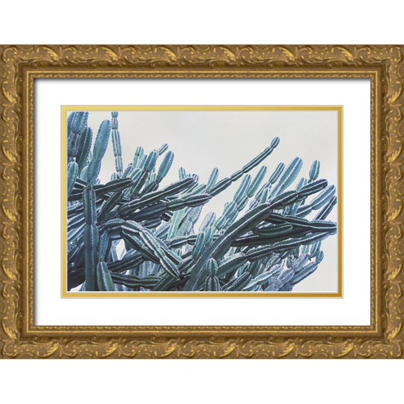 Urquhart, Elizabeth 18x13 Gold Ornate Wood Framed with Double Matting Museum Art Print Titled - Green Crush VII