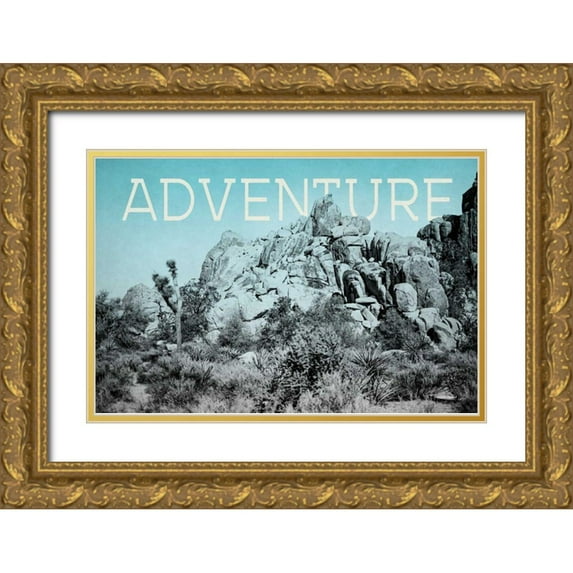 Urquhart, Elizabeth 18x13 Gold Ornate Wood Framed with Double Matting Museum Art Print Titled - Ombre Adventure III Adventure