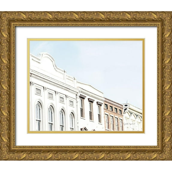 Urquhart, Elizabeth 18x15 Gold Ornate Wood Framed with Double Matting Museum Art Print Titled - Row Houses