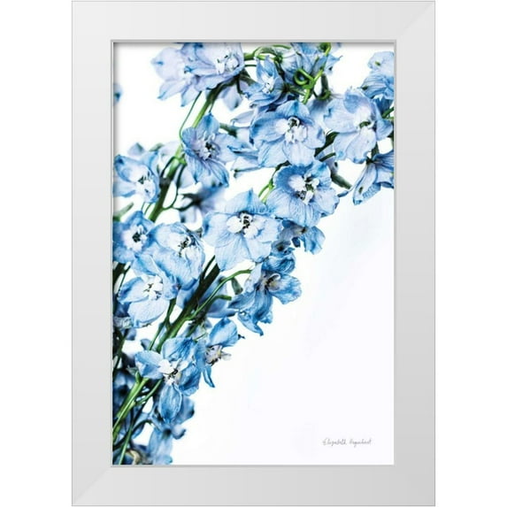 Urquhart, Elizabeth 23x32 White Modern Wood Framed Museum Art Print Titled - Freshly Picked Delphinium IV