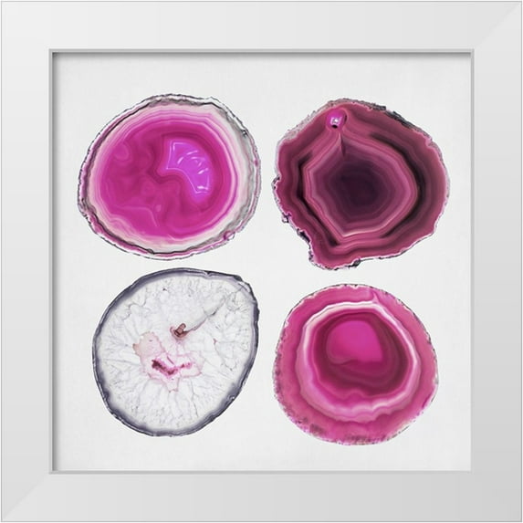 Urquhart, Elizabeth 26x26 White Modern Wood Framed Museum Art Print Titled - Geode Collection 2