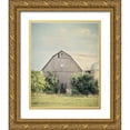thumbnail image 1 of Urquhart, Elizabeth 26x31 Gold Ornate Wood Framed with Double Matting Museum Art Print Titled - Late Summer Barn II Crop, 1 of 4