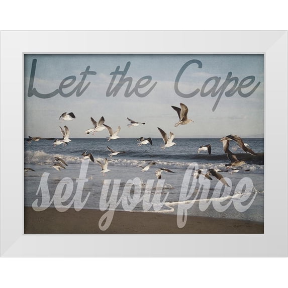 Urquhart, Elizabeth 32x25 White Modern Wood Framed Museum Art Print Titled - Cape Be Free