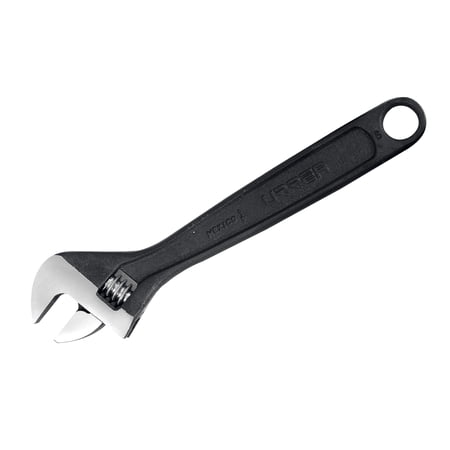 Urrea 8 In Long Black Finish Adjustable Wrench