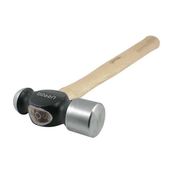 Urrea Black Ball Pein Hammer With 12 3/8 In Hickory Handle, 8 Oz Head Weigth