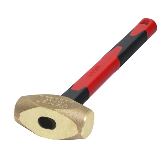 Urrea Bronze Hammer With 15 In Fiberglass Handle, 31 Lbs Head Weigth