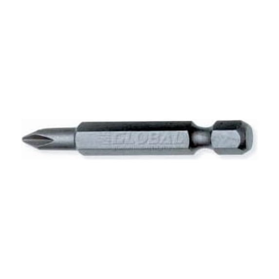 Urrea Industrial Grade Phillips Power Bit 12032 3-1/2""L X 1/4"" #2 Tip 1/4 Hexa