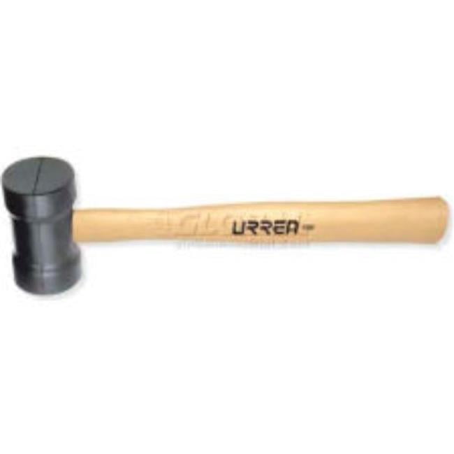 Urrea Professional Tools B993319 1366 12.5 Long 8 oz Head Oak Handle Rubber Head Mallet