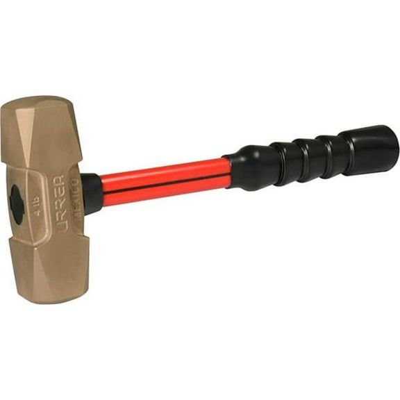 Urrea Professional Tools B3152679 Non-Sparking Sledge 4 lbs Head 12.625 in. Short Fiberglass Handle Hammer