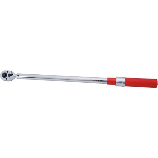 Urrea Professional Tools B3152701 One Scale 0.5 in. Drive 30-250 ft., 23.75 in. Click Torque Wrench, Silver