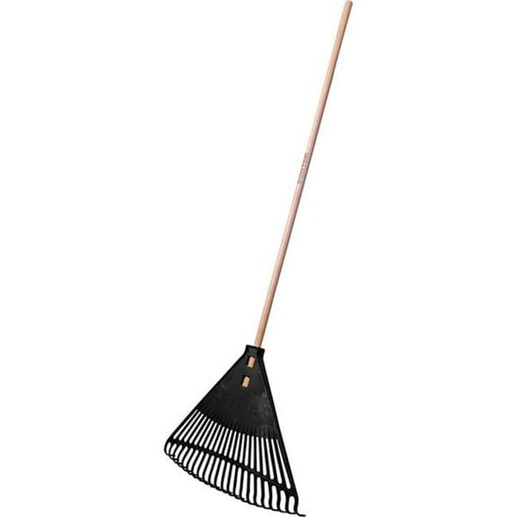 Urrea Professional Tools B3152688 Surtek Straight Leaf 22 Tine 48 Wood Handle Rakes, Black